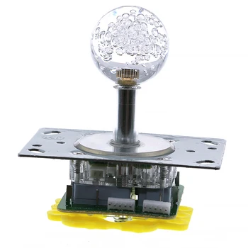 다채로운 LED 아케이드 조이스틱 조명 전환 가능 컨트롤러, 크레인 클로 게임 자판기, 4-8 웨이, 12V