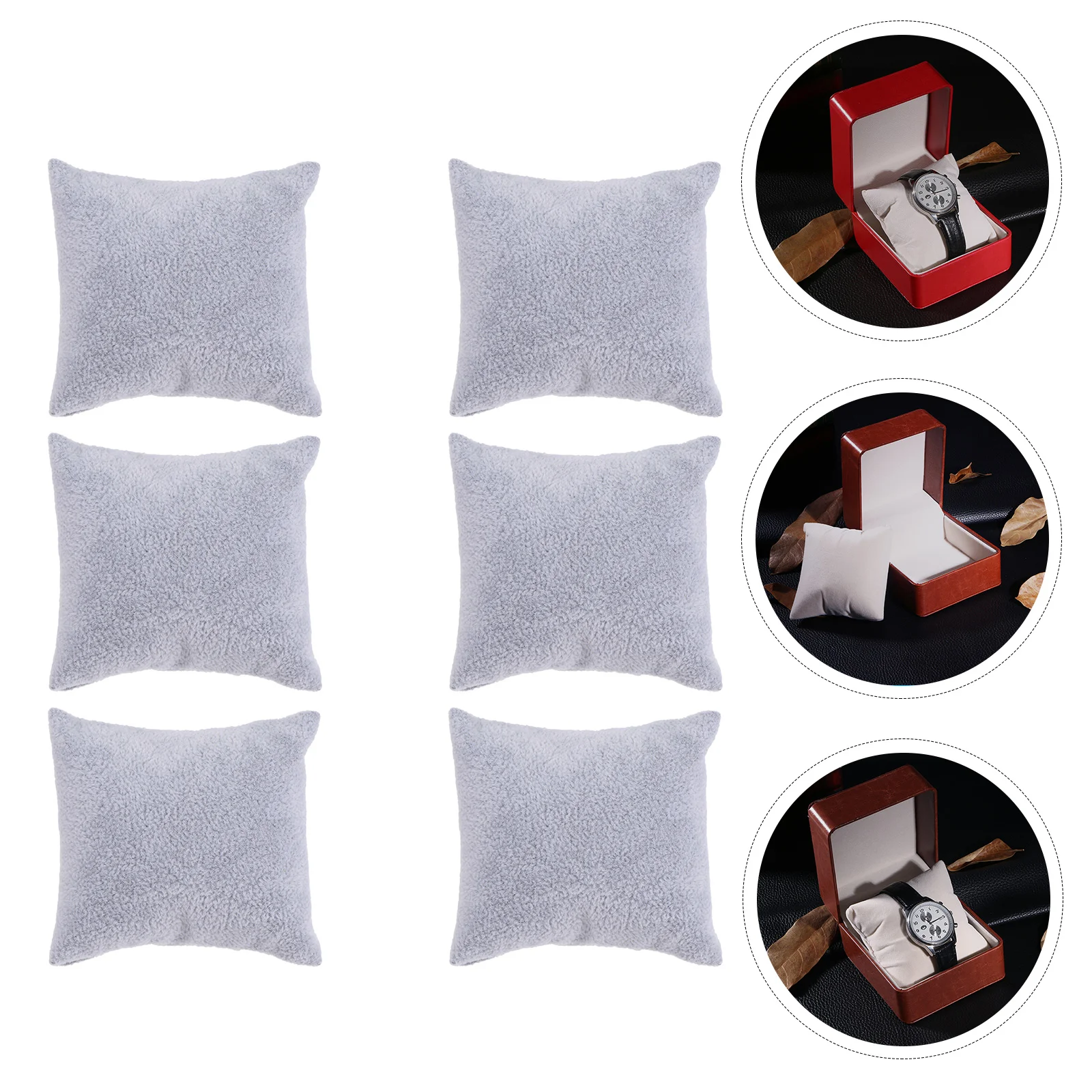 

6 шт. подушка для часов, дисплей для ювелирных изделий, подушка для браслета, часы, подушка для ювелирных изделий, подушки для ювелирных изделий, дисплей для ювелирных изделий