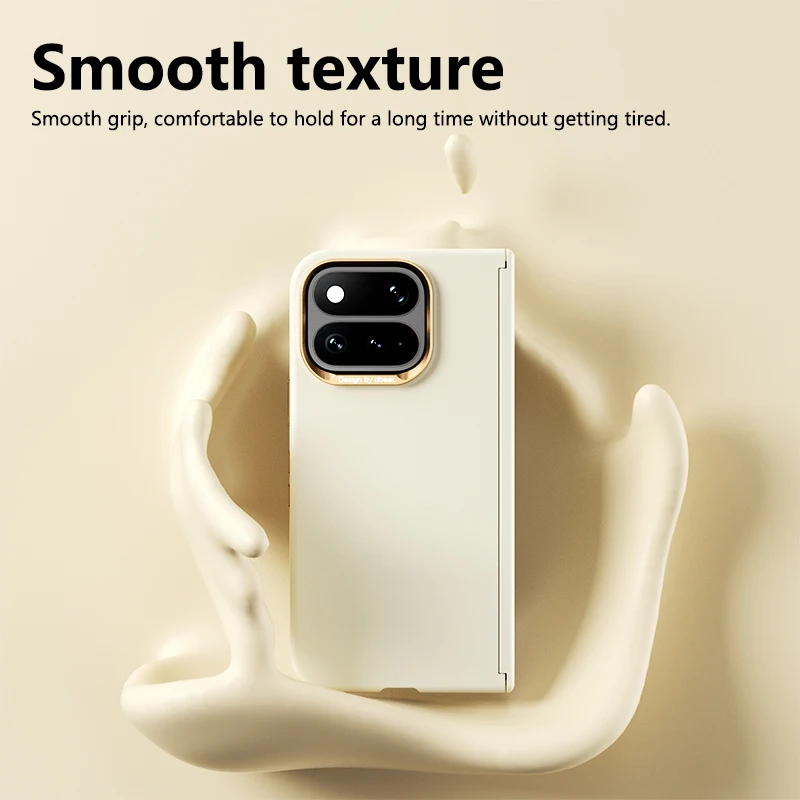 Elegant Skin Feel Hinge Protect Case with Magnetic Wireless Charging Compatibility