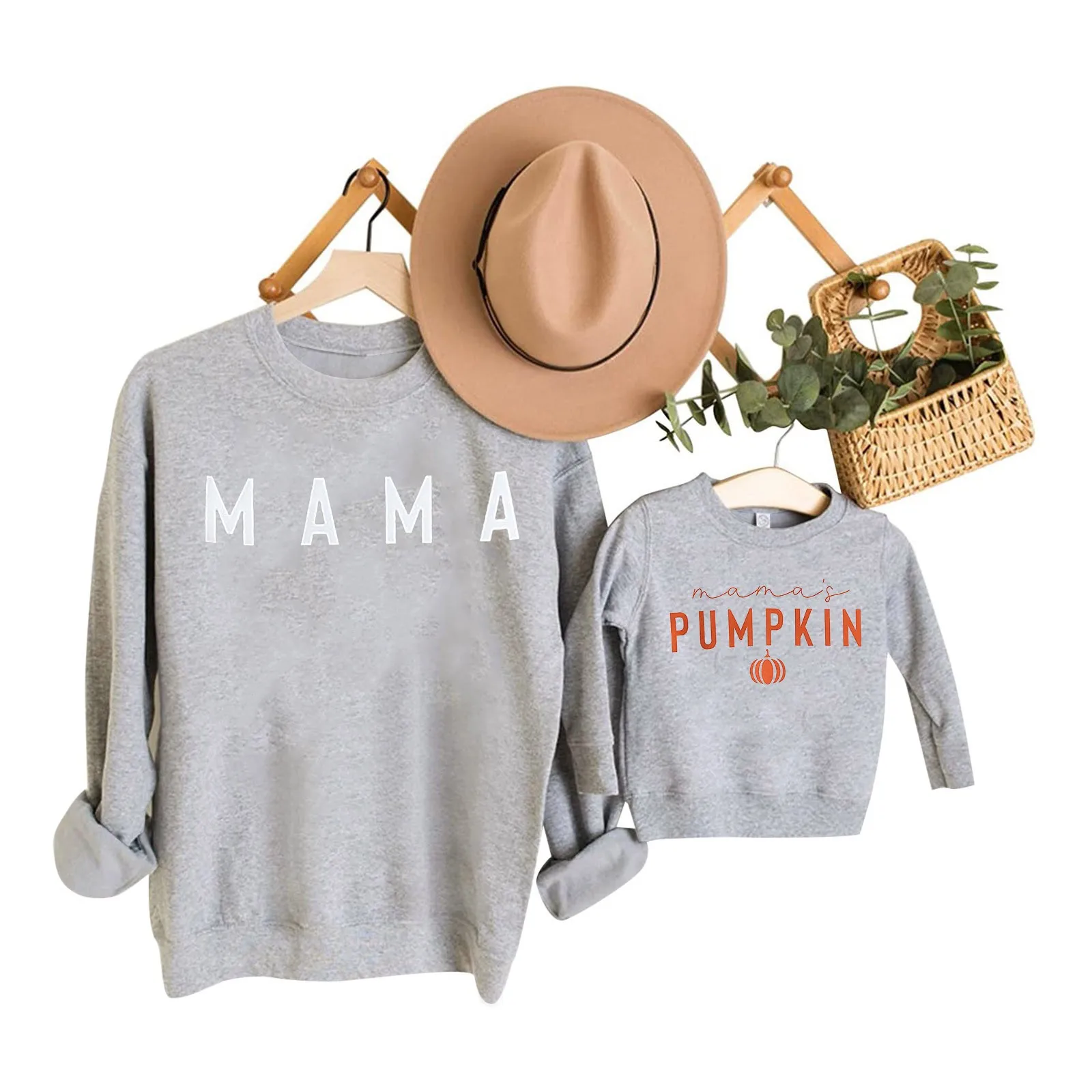 

Повседневная Толстовка с капюшоном и принтом, с длинным рукавом, топ, модная семейная одинаковая эстетичная блузка в стиле преппи для родителей, топы