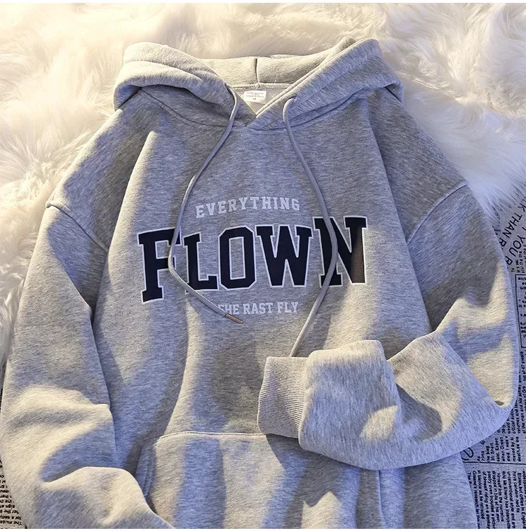 2024 Oversized Harajuku Pullover Men's and Women's Hooded Sweatshirt Long Sleeved Style Harajuku Retro Printed Y2K - Image 4