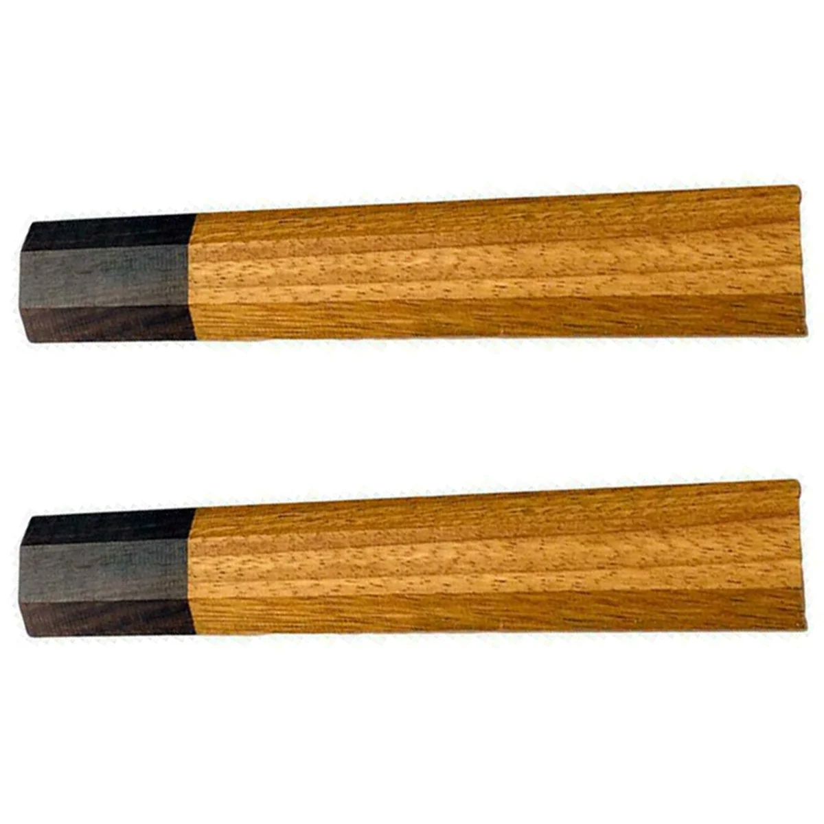 

2X DIY Blank Japanese Kitchen Knives Chef Knife Replacement Octagonal Wooden Handle