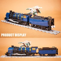 City Technical Remote Control Diesel locomotive AC6000CW Building Block Model Orient Express Train Bricks Toy Kid Christmas Gift 2