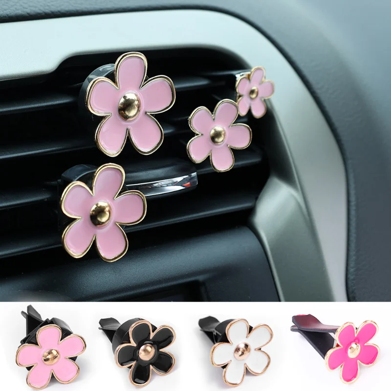 Daisy Car Air Outlet Perfume Clip Cute Mini Flower Aromatherapy