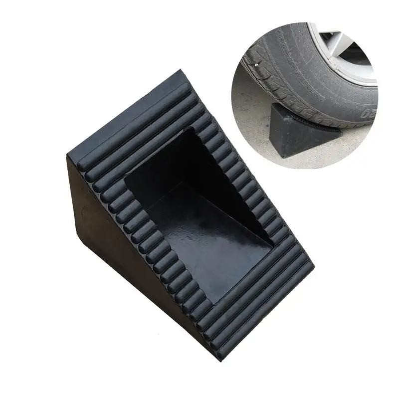 

Non Slip Small Corner Blocks Rubber Wheel Chock Retainer Heavy Duty Wheel Chocks Stoppers Wheel Retainers Tire Accessories
