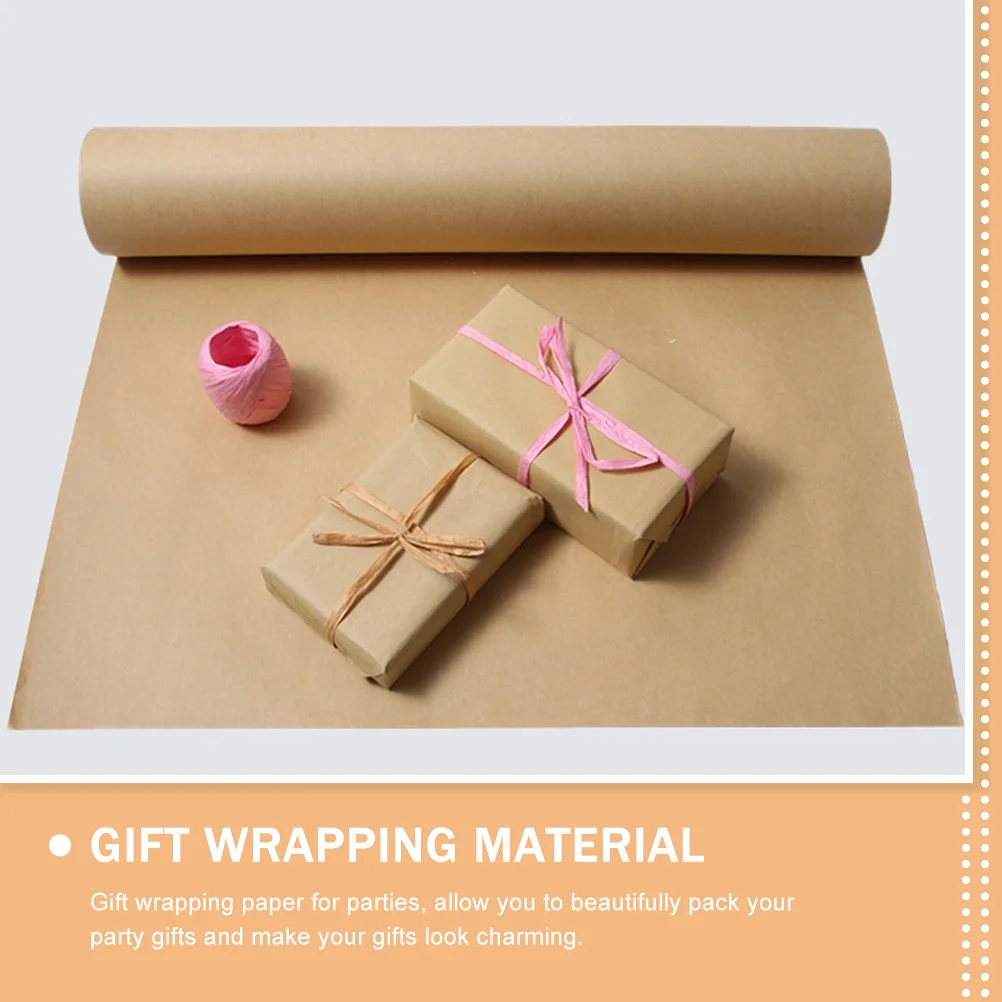 1 Roll 30 M Strong Brown Kraft Paper Resistant Brown Gift Wrapping -  AliExpress