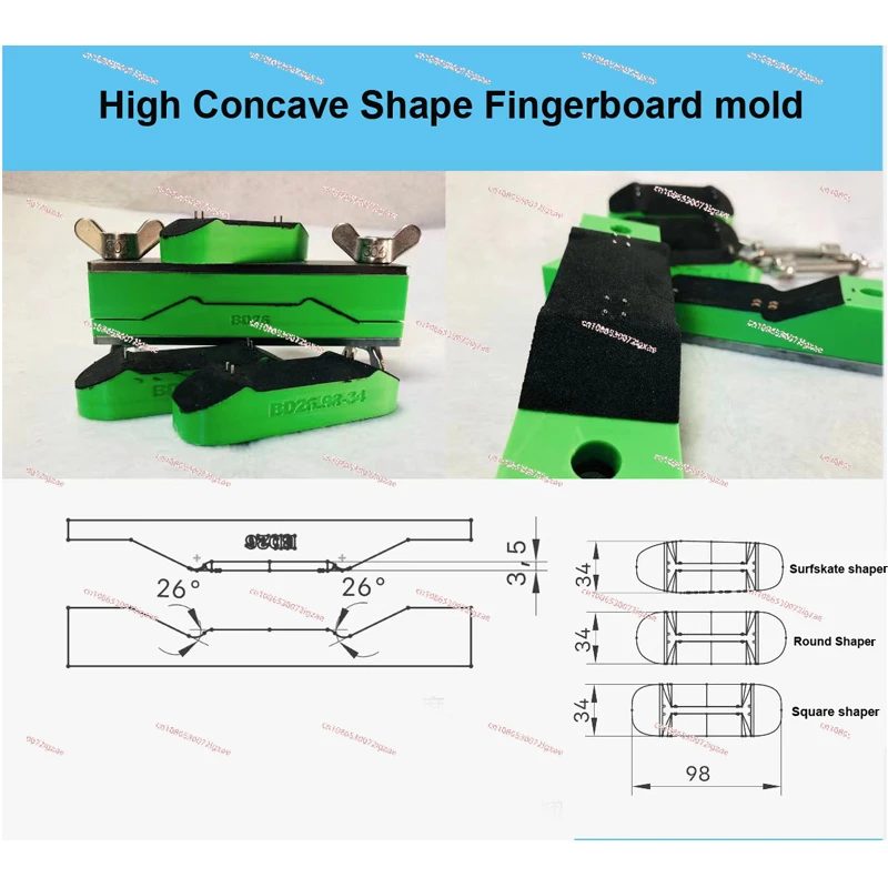 High quality New metal fingerboard mold fingerboard deck