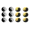 6Pcs/Set Yin Yang Pattern Tennis Racquet Vibration Dampeners Soft Lightweight Firm Silicone Material Gift for All Tennis Players 2