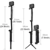 PULUZ 3-Way Grip Selfie Stick Foldable Tripod Handheld Selfie Extension Bracket for GoPro/Insta360 ONE R/DJI Action Cameras 5