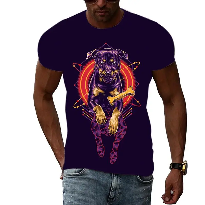 

Summer Fashion Abstract Pattern Funny T Shirts For Men Casual 3D Print Tee Hip Hop Harajuku Personality Round Neck Short Sleeve