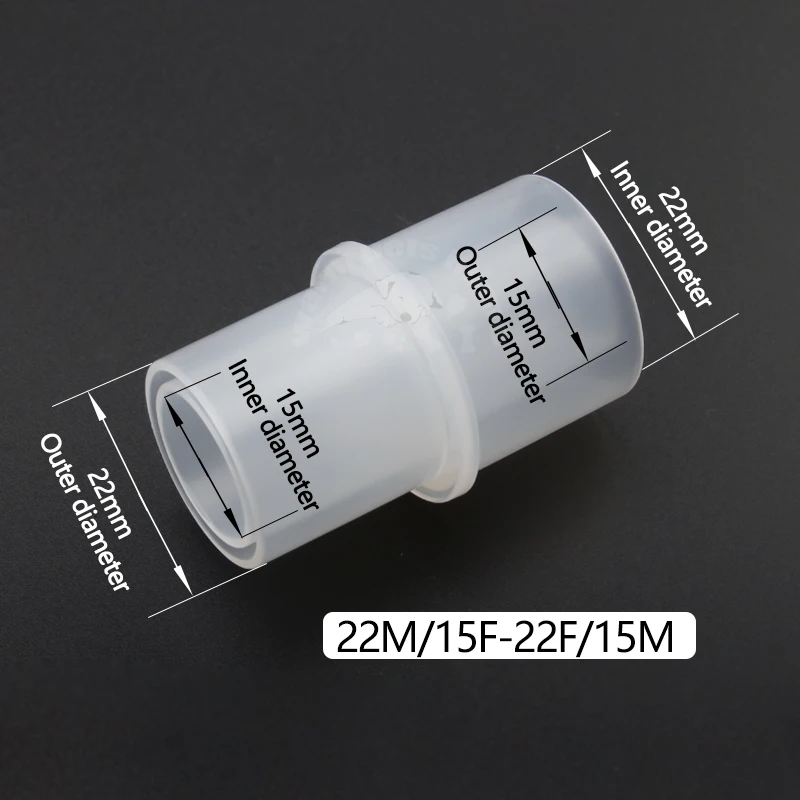 Breathing Circuit Corrugated Tube L Y Shape Connector Straight Connection Adapter Respiratory Anesthesia Tube Connector