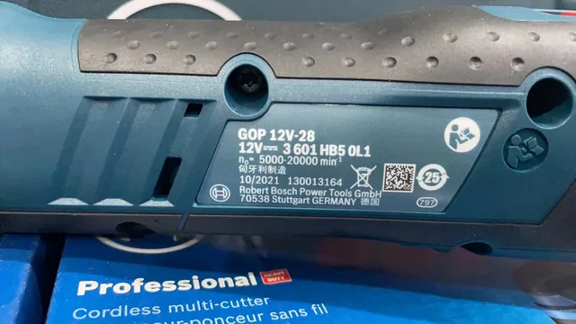보쉬 GOP 12V-28: 절단 및 연마 작업에 완벽한 믿을 수 있는 충전식 도구