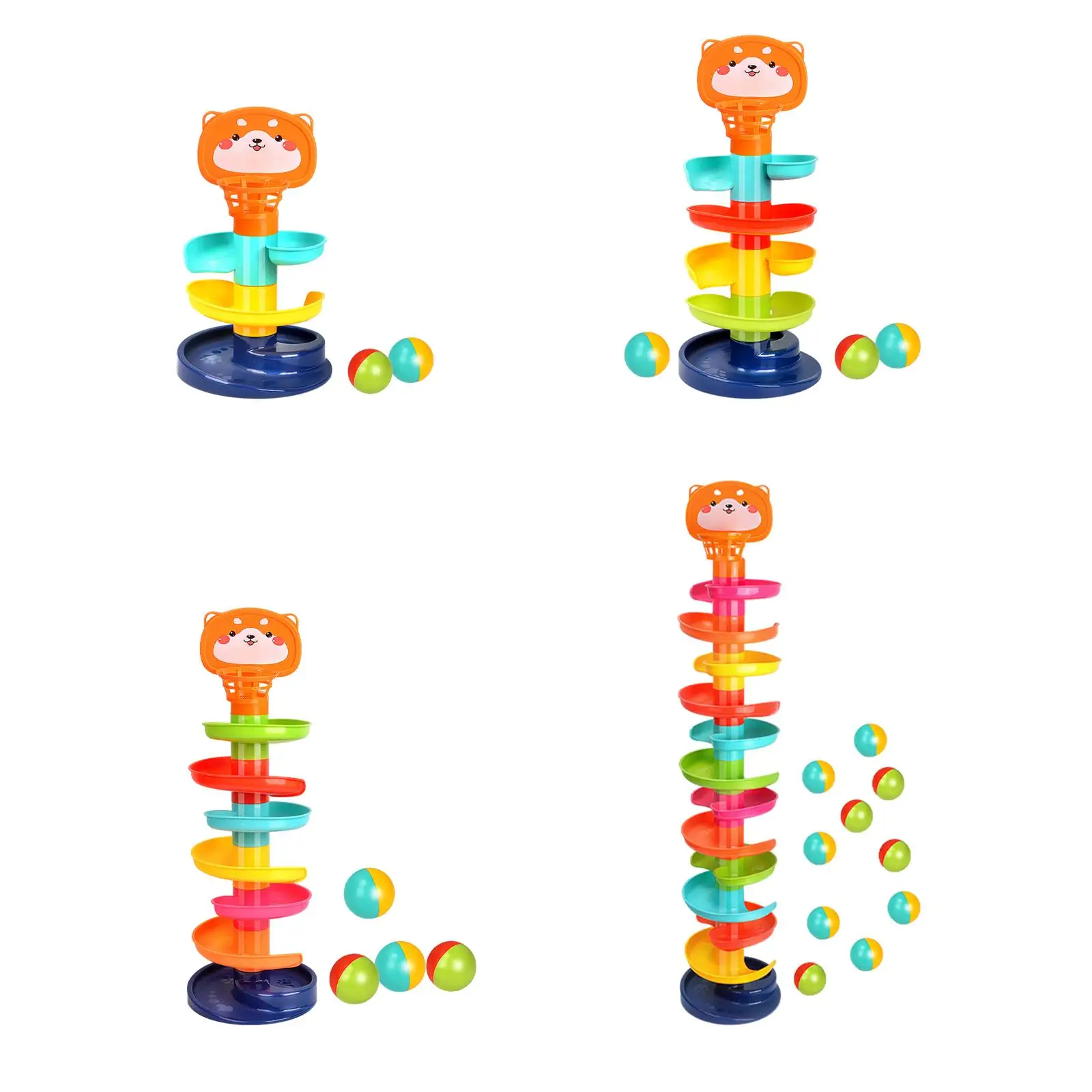 

Ball Run Ramp for Baby Fine Motor Skills with Balls Roll Swirling Ball for Preschool Toys Gifts Baby Children Girls and Boys