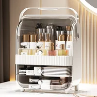 Household Bedroom Cosmetics Storage Box Drawer Mask Lipstick Skin Care Products Dustproof Large Capacity Organizing Storage Box 2