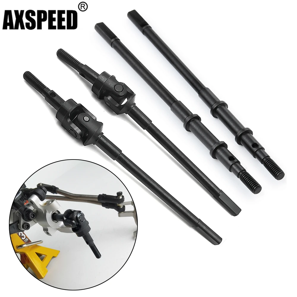 Metal Front Rear Axle CVD Drive Shaft For 110 RC AXIAL SCX10II 90046