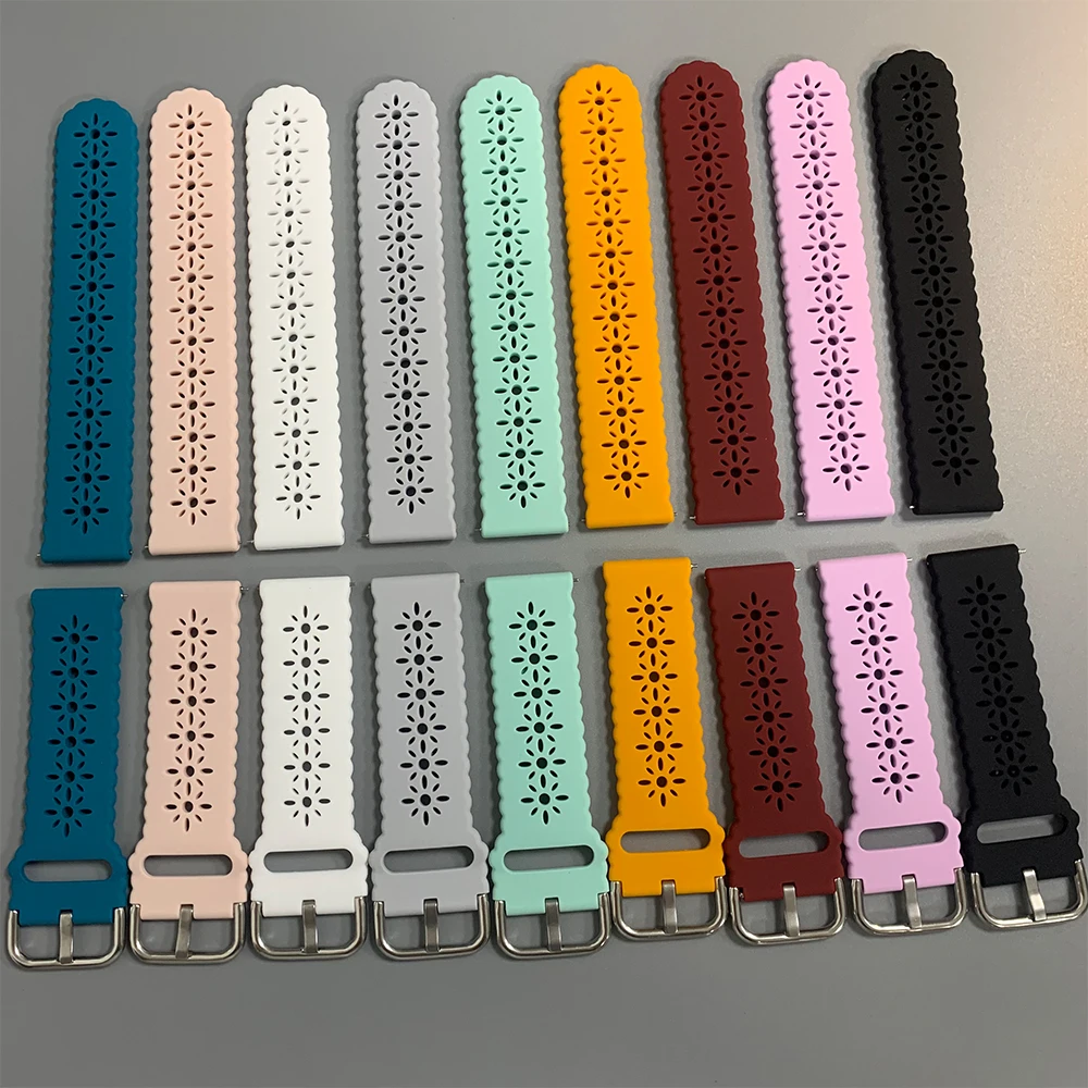 Silicone Wrist Strap Bands - Versatile 20mm/22mm