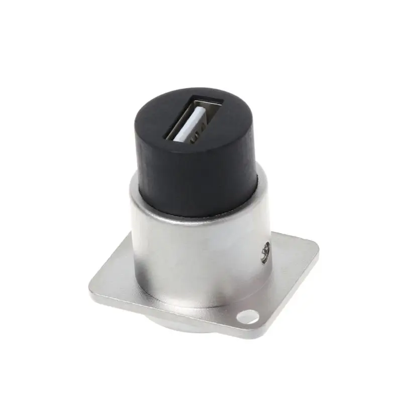 D형 USB2.0 모듈형 소켓 실버 USB 암 어댑터 전자 커넥터