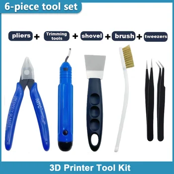 Strumenti per Stampa 3D, Vari Tipi di Utensili, Forbici, Aghi per Pulizia, Pinzette, Pinze, Kit di Sbavatura, Strumenti Universali per Stampanti 3D