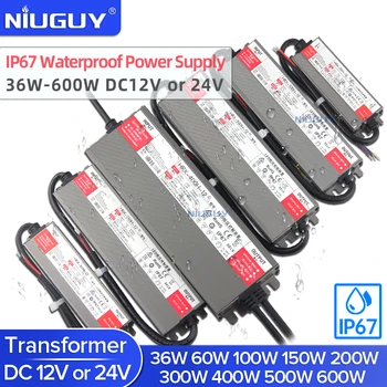 LED 드라이버 전원 공급 장치, 실외 방수 조명 변압기, AC 220V-DC 12 V 24V, 60W 100W 150W 200W 300W 600W