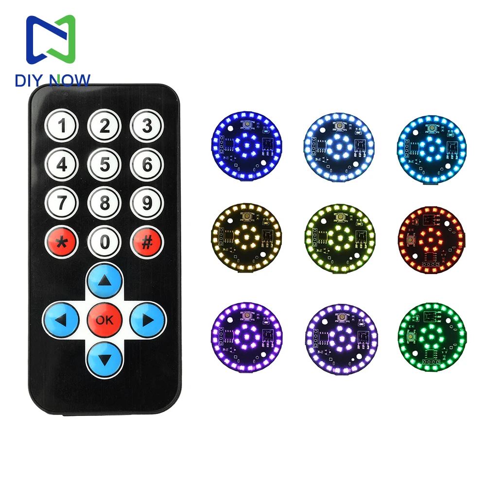 Ir Remote Control Led Infrared Remote Control LED Lamp DIY Model light 9 Constant lighting ...