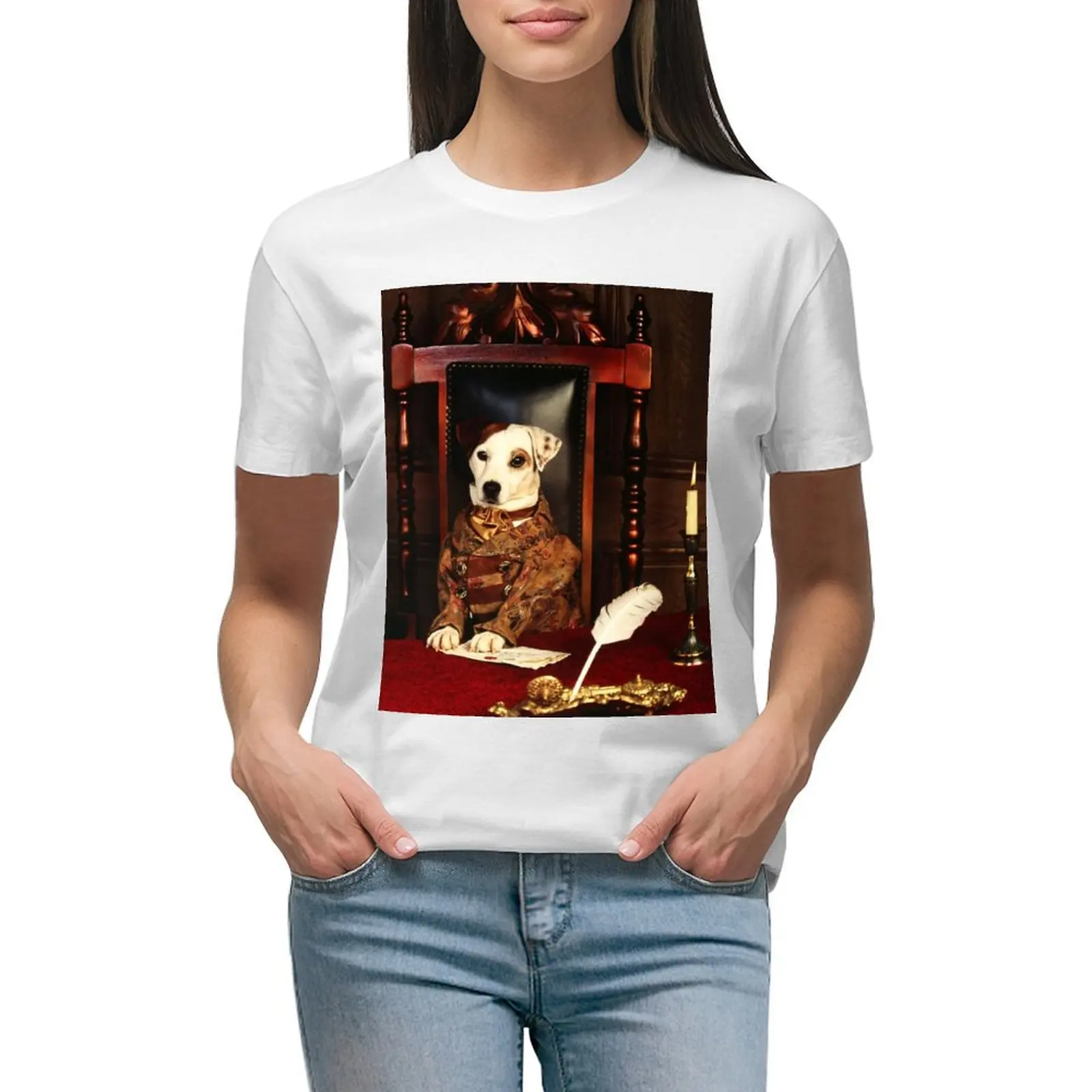 

wishbone T-shirt female cute clothes anime clothes plus size t shirts for Women loose fit