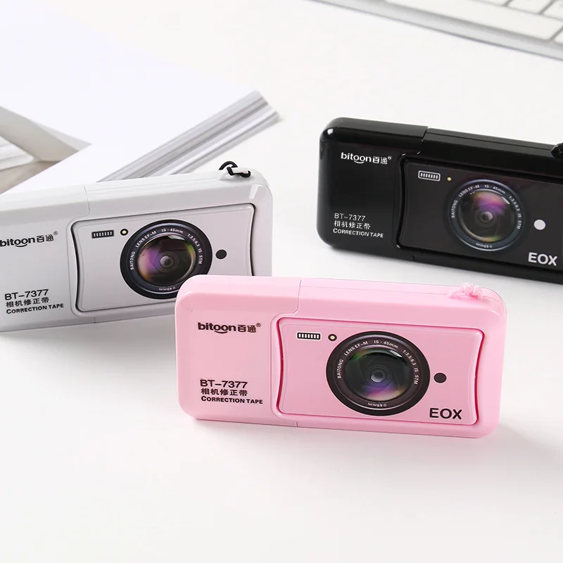 1 Pcs Stationery Office School Supplies Camera Correction Tape Gift Corrector Novel correction tape