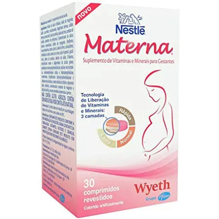 Materna Suplemento De Vitaminas E Minerais Para Gestantes Com 30  Comprimidos| | - AliExpress