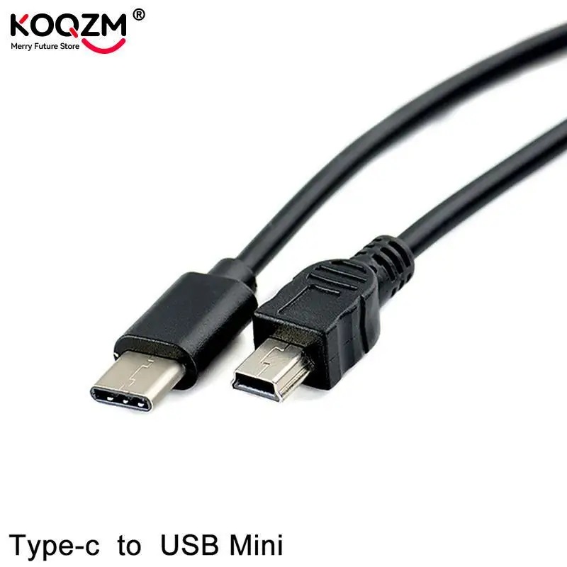 

1pcs USB Type C 3.1 Male To Mini USB 5 Pin B Male Plug Converter OTG Adapter Lead Data Cable for Macbook Mobile 30cm