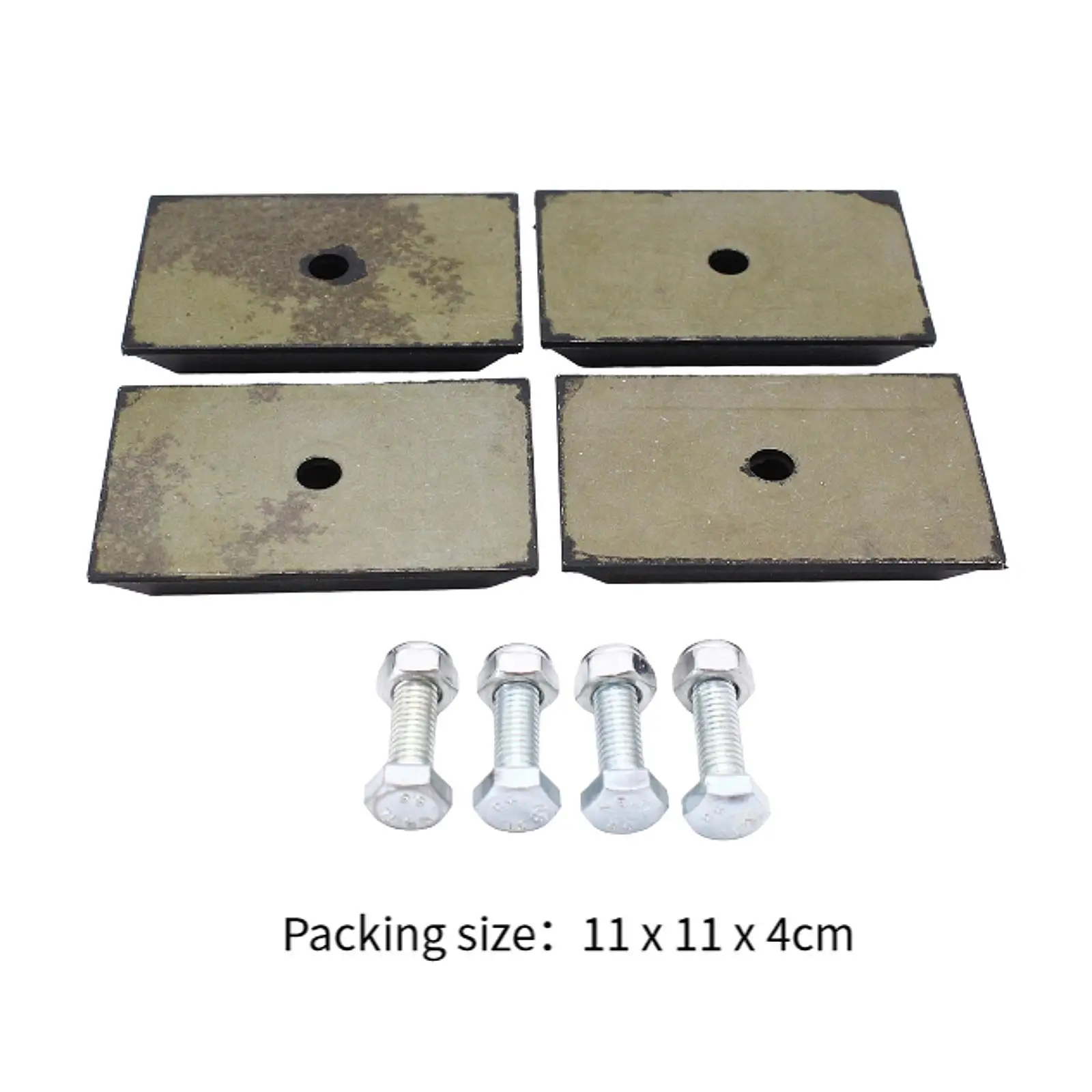 4Pcs 1362685080 Steel Mounting Hardware Easy Installation Rear Suspension Leaf Spring Pads for Citroen Jumper Relay 2006-