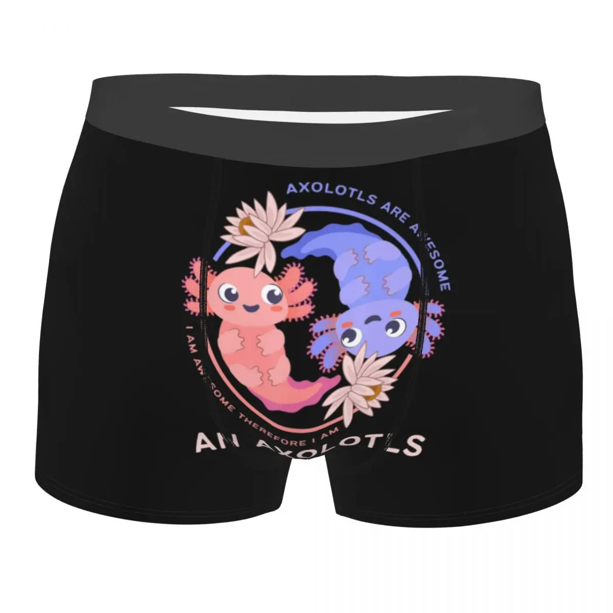 

Novelty Boxer Kawaii Axolotl Shorts Panties Men Underwear Salamander Breathable Underpants for Male Plus Size