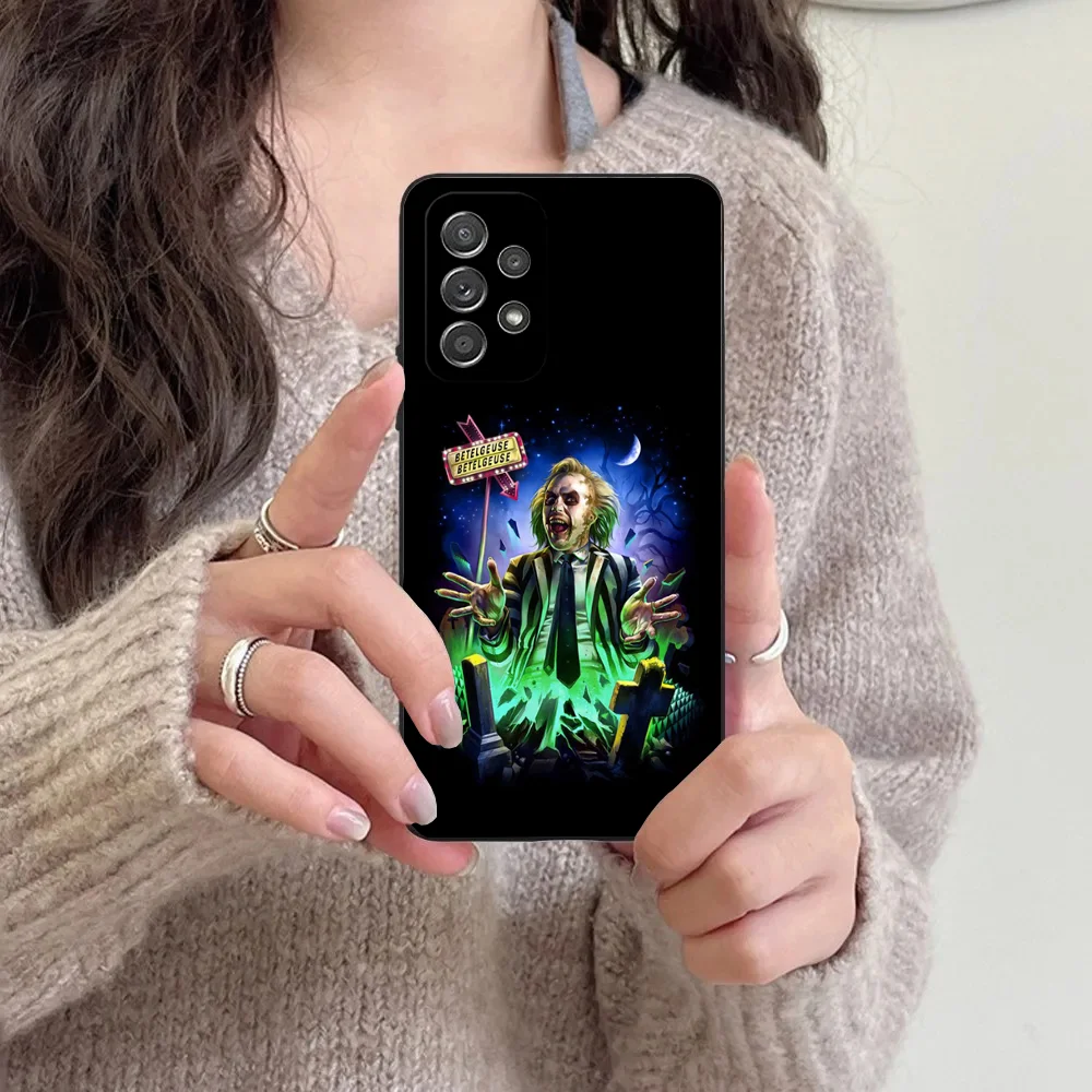 thumbnail image 1 of Funda blanda negra B-Beetlejuices 2 para Samsung S24,23,22,30,21,10,9,Ultra,Plus,Lite,FE,5G, 1 of 5