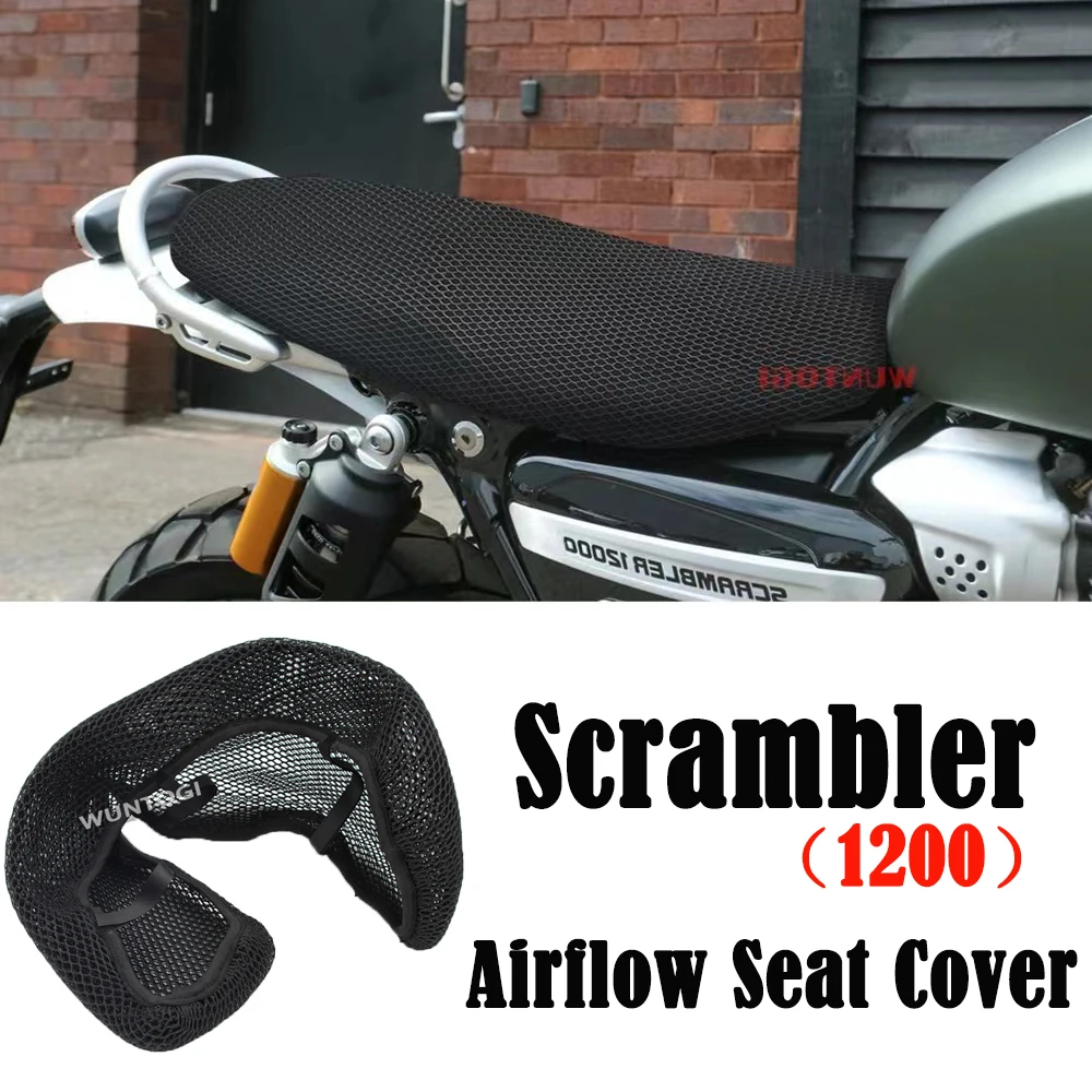 2018-2023 Seat Protect Cushion 3D Airflow Seat Cover 2023 Scrambler Accessori Coprisedile Moto Per 1200 Scrambler 1200