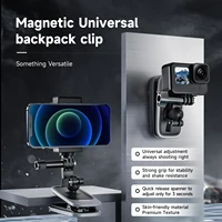 TELESIN 360° Rotation Magnetic Backpack Clip Clamp Mount for GoPro Hero 13 12 11 10 9 8 7 Insta360 DJI Action Camera Accessories 2