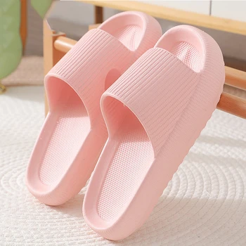 Kidmi Summer Thick Sole Slippers Women Sandals Household Softsole Slippers Antiskid Breathable Shoes Flat Sandals For Women 1