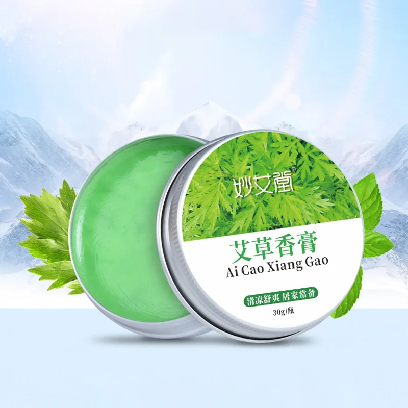 4 Boxes Pure Nature Mugwort Extraction Cream Moxa Therapy Enhance Moxibustion's Effect Mosquito-repellent Ointment nature mosquito net 1x2m aluminium grey