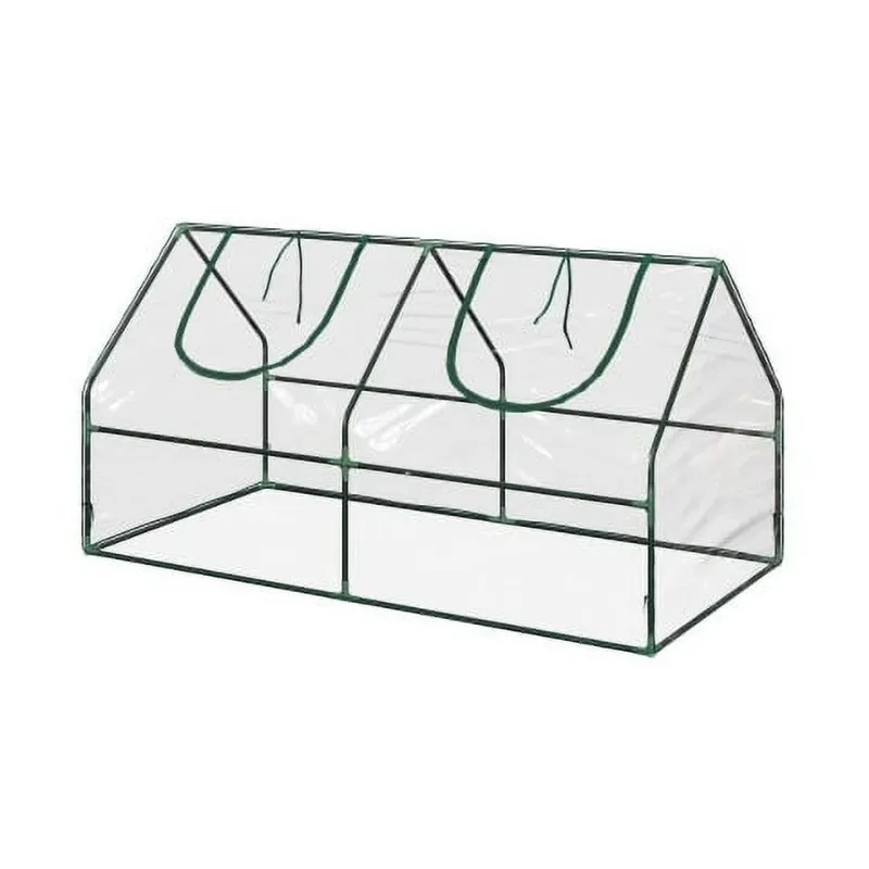 

47 x 24-Inch Green House - Plant Cover with Steel Frame