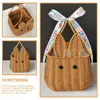 Bunny Hand Basket Small Portable Storage Woven Easter Rattan Picnic Sundries Lightweight Bedroom Living Room Kitchen Home Decor 3