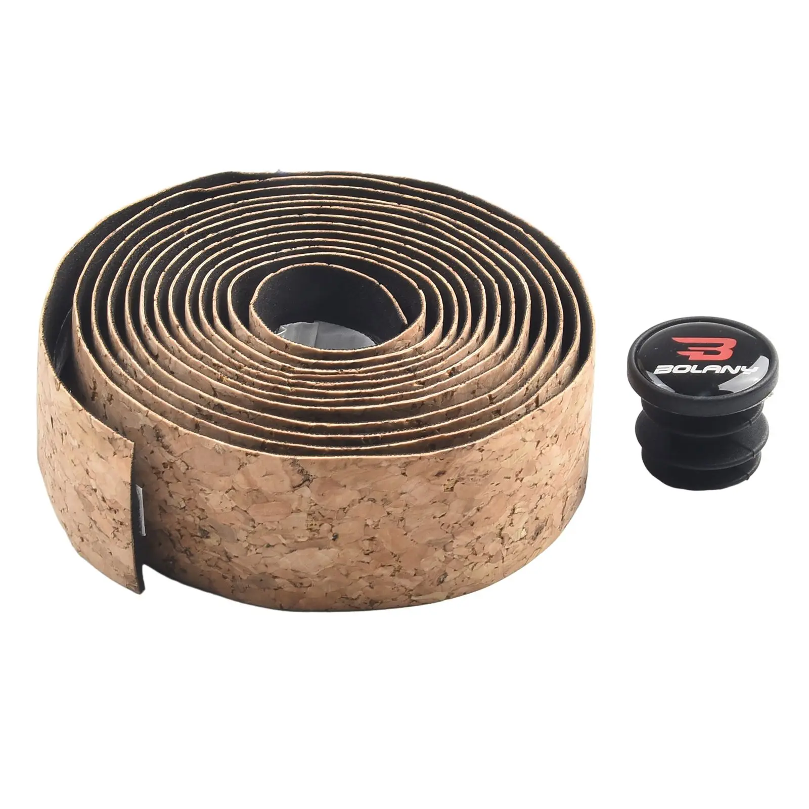 

Sawdust Grain Handlebar Tape 1Pair Natural Tan Brown PU+wood Chip Texture Waterproof With Plug Sealing Tape Hot Sale