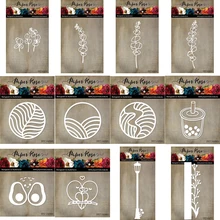 

Botanical Round Metal Cutting Dies No Stamps For Diy Dies Scrapbooking Embossed Paper Card Decoration Photo Album Craft Die Cut