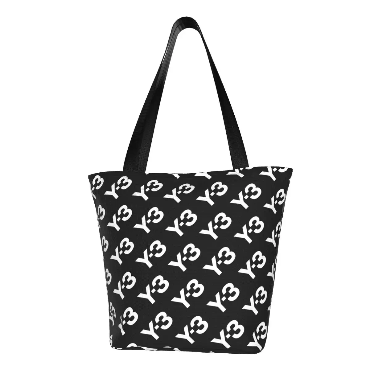 

Fashion Printing Black Y-3 Y3 Logo Tote Shopping Bag Yohji Yamamoto Dad Reusable Canvas Shoulder Shopper Handbag