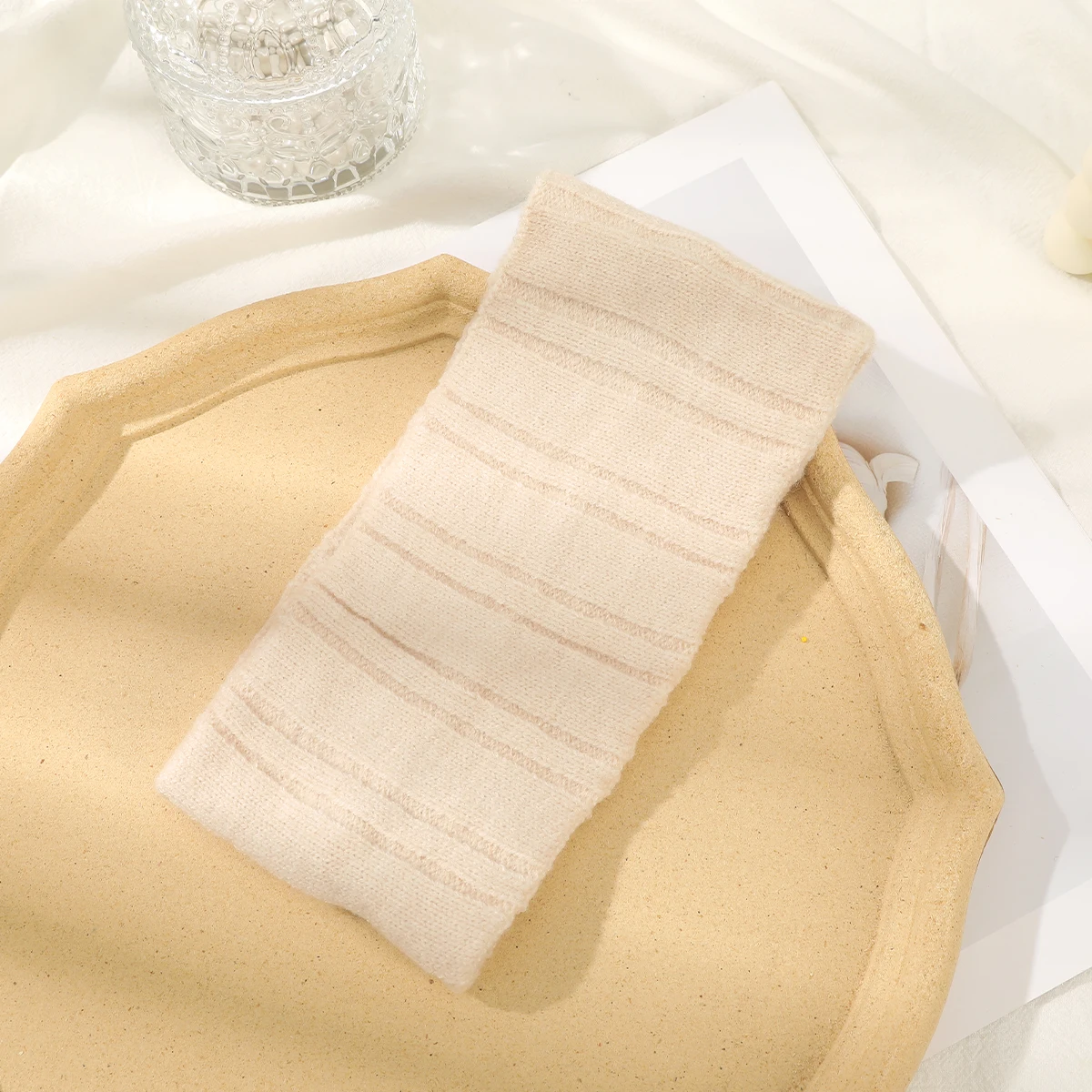 Adult Knitted Hairbands For Women Autumn Winter Windproof Warm Neck Warmers Dual-Purpose Girls' Wool Headband Scarf Bandana