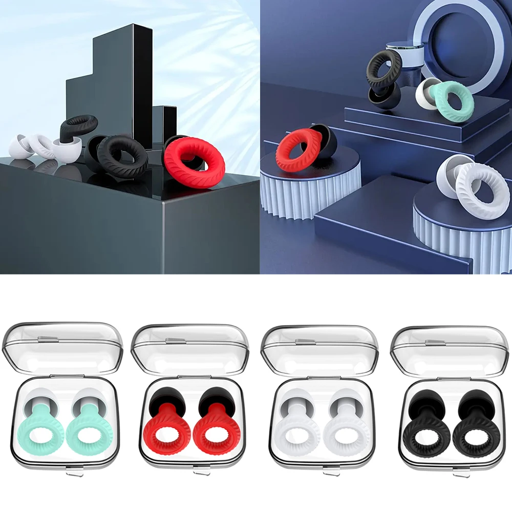 Reusable Silicone Earplugs for Sleep and Noise Reduction