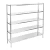 Adjustable Stainless Steel Storage Shelves 5 Tier Industrial Shelving Garage Warehouse Kitchen 1