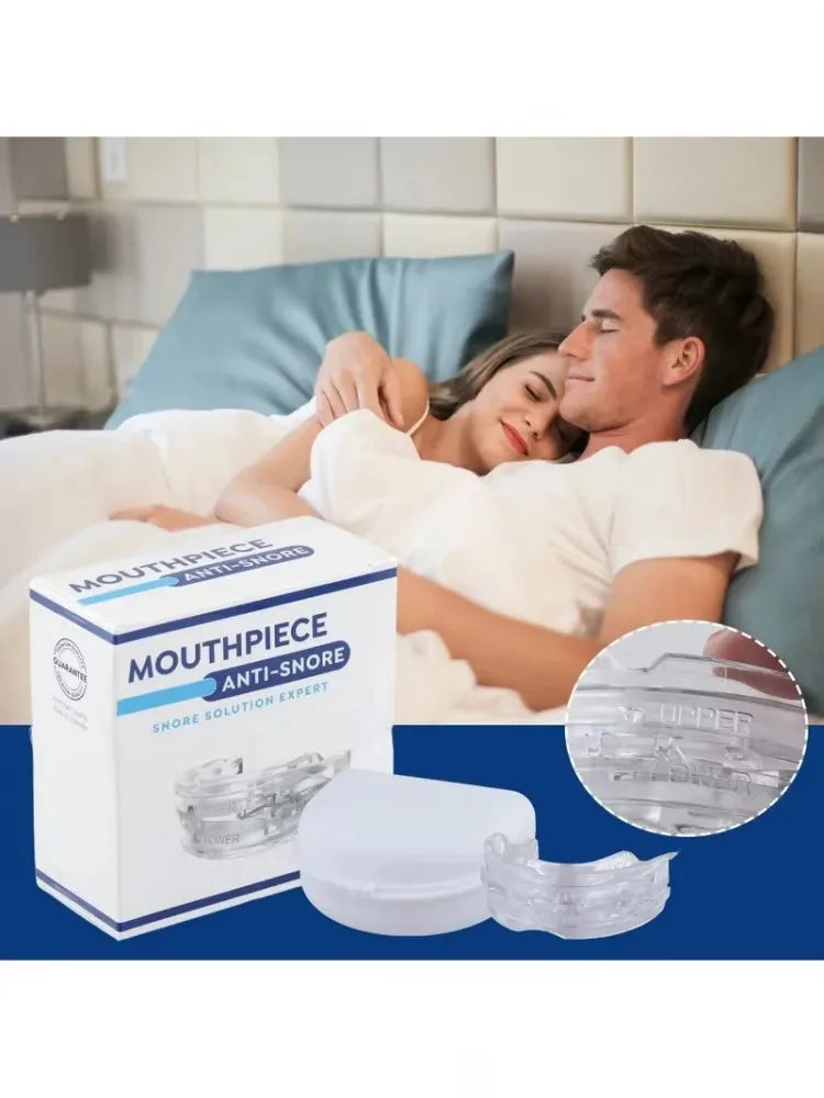 Protège-dents anti-ronflement, embout réglable – protège-dents pour la nuit et protège-morsure pour le bruxisme et arrêter le ronflement