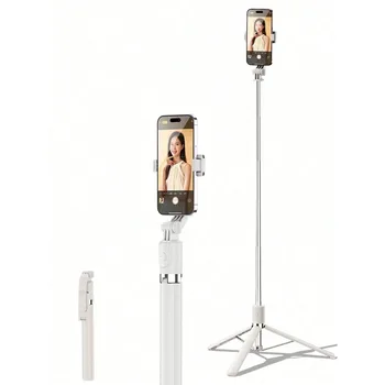 Bastone Selfie Wireless 1700mm, Treppiede per Telefono Estensibile, Monopiede Pieghevole per Smartphone, Riprese Stabili e Bilanciate