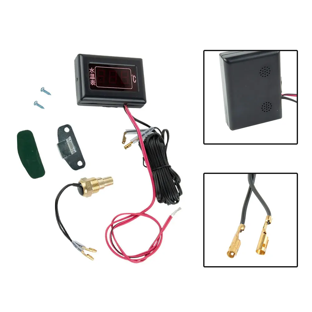 

Universal Vehicle Digital Gauge Working Water 10mm Accessories Temp Plug For 12V~24V Display Plastic Bracket SUV