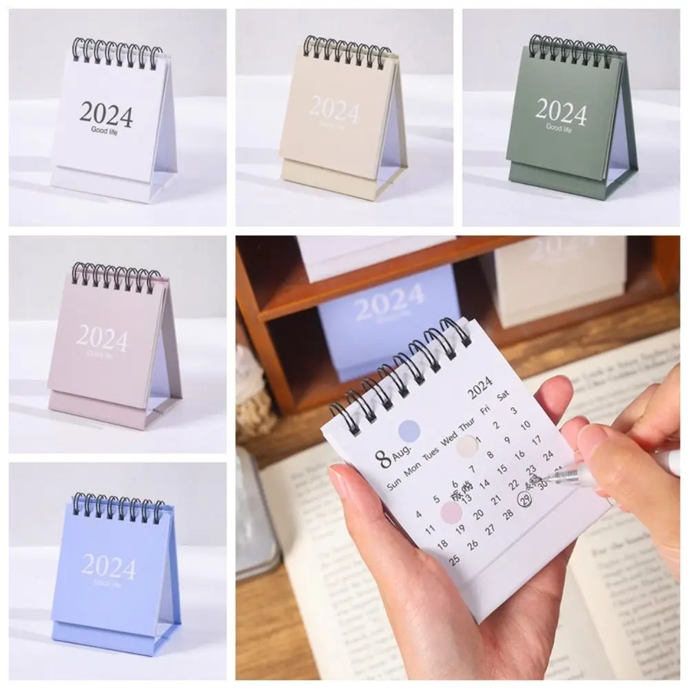 

Agenda Organizer Mini Desk Calendar Schedule Planner Daily Schedule 2024 Calendar Minimalism INS Style Student Stationery