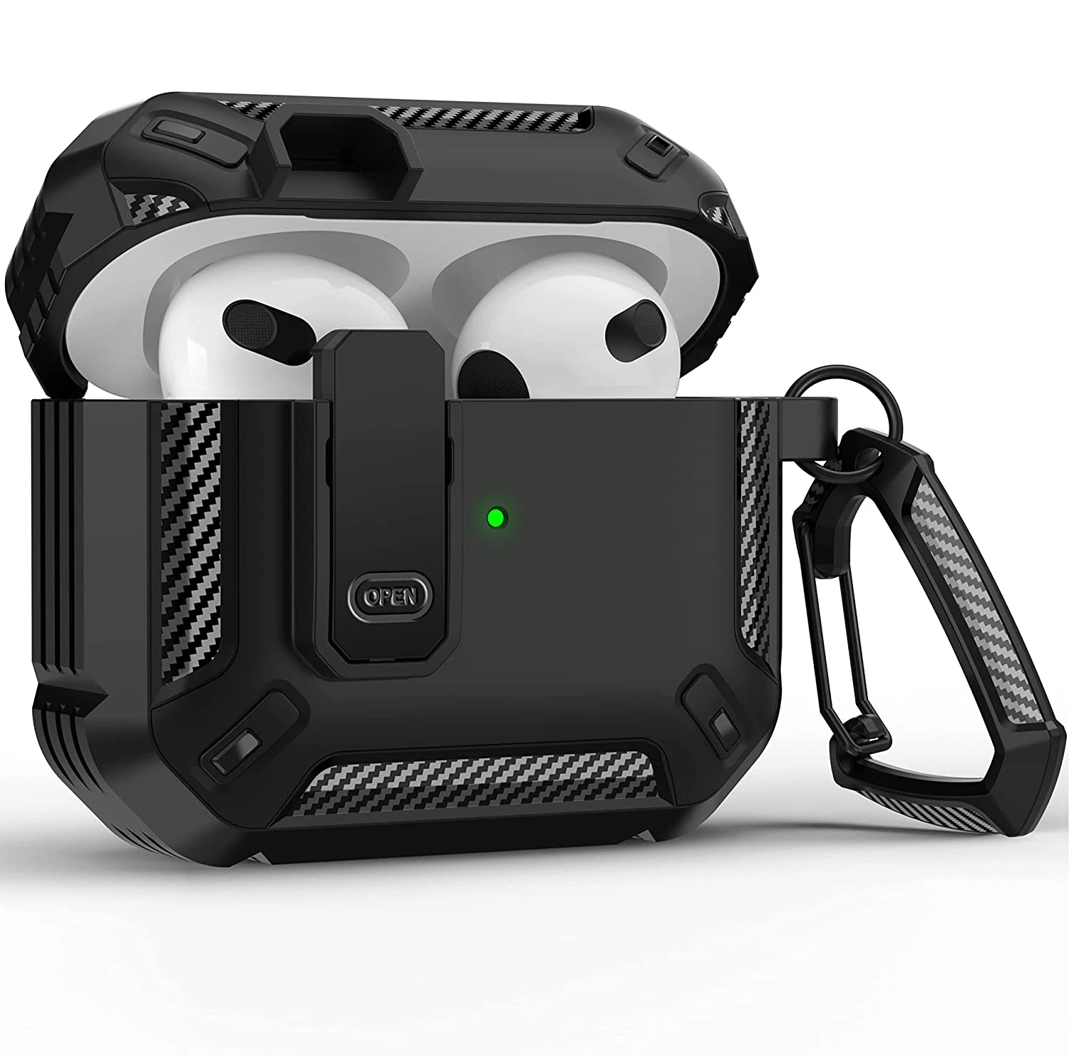 Airpods Pro Protective Case with Lock Gen 3 Military Hard Shell Rugged