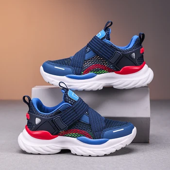 Sneaker da ragazzo in rete estiva Scarpe da bambino di marca di lusso Scarpe sportive casual da scuola traspiranti per bambini Ragazzi 1