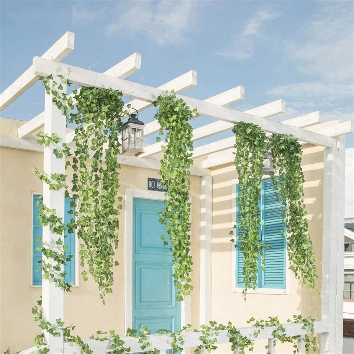 Artificial Vine Fake Hanging Plants Ratten Outdoor - Temu